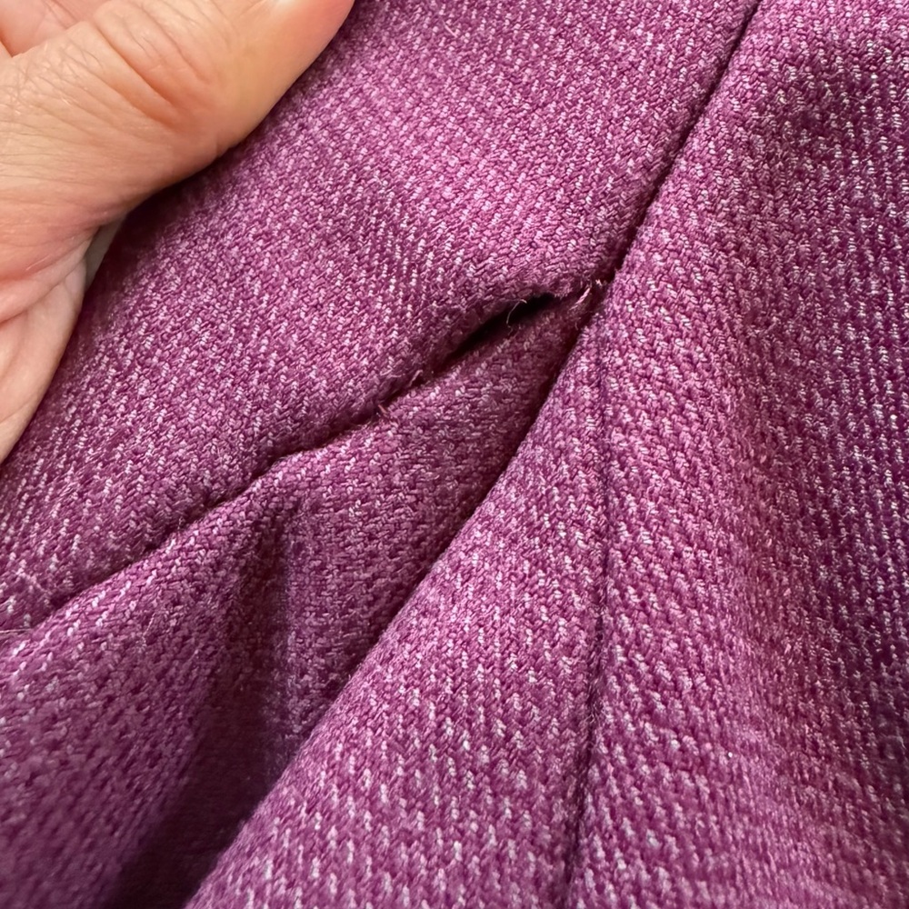 Lululemon Athletica Purple Trench Coat with High Collar - Picture 10 of 14